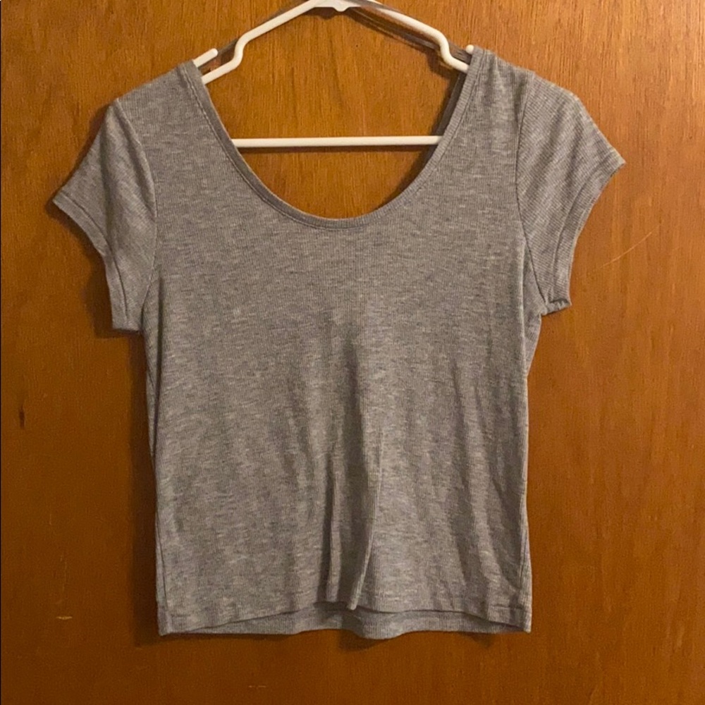 Grey crop top